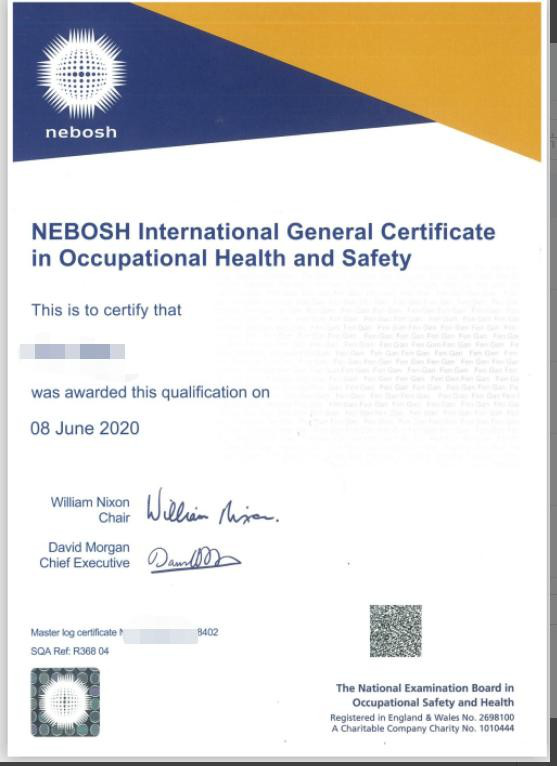 NEBOSH IGC